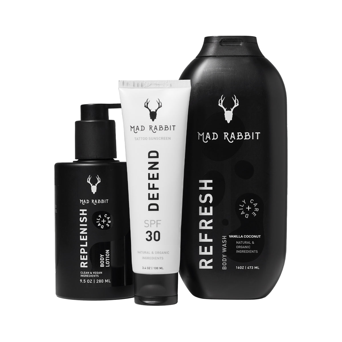Tattoo Skincare Set | Lotion, Body Wash & SPF 30